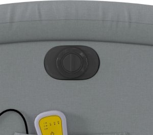 Triton Rozkładany fotel masujący, elektryczny, jasnoszary, tkanina 12