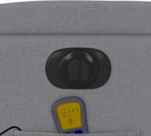 Triton Rozkładany fotel masujący, elektryczny, jasnoszary, tkanina 11