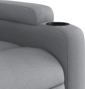 Triton Rozkładany fotel masujący, elektryczny, jasnoszary, tkanina 10