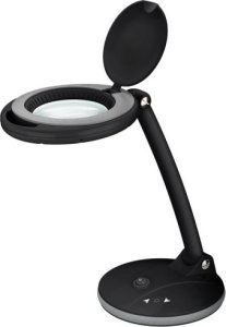 Lampka biurkowa Goobay Lampa lupa LED z podstawa, 6 W, czarny 1