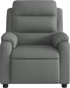 vidaXL Rozkładany fotel masujący, ciemnoszary, obity tkaniną 7