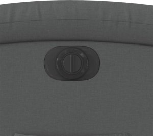 vidaXL Elektryczny fotel rozkładany, ciemnoszary, obity tkaniną 11