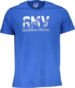 Gian Marco Venturi GIAN MARCO VENTURI T-SHIRT MĘSKI Z KRÓTKIM RĘKAWEM NIEBIESKI XL 1