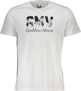 Gian Marco Venturi GIAN MARCO VENTURI MĘSKI T-SHIRT Z KRÓTKIM RĘKAWEM, BIAŁY XL 1