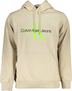 Calvin Klein BEŻOWA BLUZA MĘSKA BEZ ZAMKA CALVIN KLEIN S 1