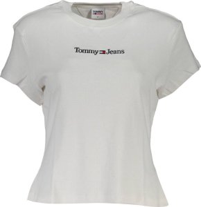 Tommy Hilfiger BIAŁY DAMSKI T-SHIRT Z KRÓTKIM RĘKAWEM TOMMY HILFIGER L 1