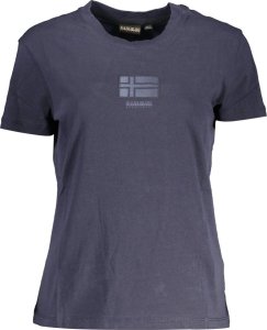 Napapijri DAMSKI T-SHIRT Z KRÓTKIM RĘKAWEM NAPAPIJRI NIEBIESKI M 1