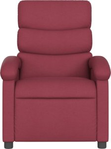 vidaXL vidaXL Elektryczny fotel rozkładany, winna czerwień, obity tkaniną 9