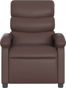 vidaXL Rozkładany fotel masujący, elektryczny, brązowy, sztuczna skóra 9