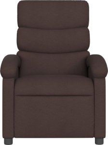 vidaXL vidaXL Elektryczny fotel rozkładany, ciemnobrązowy, obity tkaniną 9