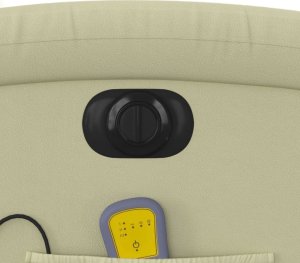 Triton Rozkładany fotel masujący, kremowy 12