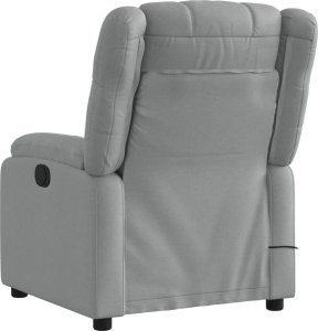Triton Rozkładany fotel masujący, elektryczny, jasnoszary, tkanina 5