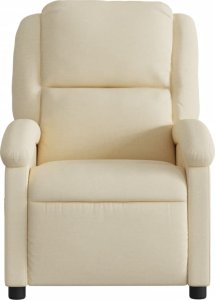 vidaXL vidaXL Elektryczny fotel rozkładany, kremowy, obity tkaniną 9