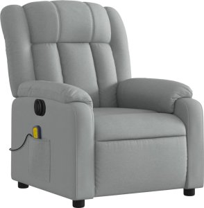 Triton Rozkładany fotel masujący, elektryczny, jasnoszary, tkanina 3