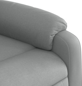 Triton Rozkładany fotel masujący, elektryczny, jasnoszary, tkanina 10