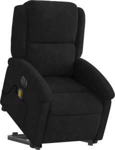 vidaXL vidaXL Podnoszony fotel masujący, elektryczny rozkładany, czarny 3
