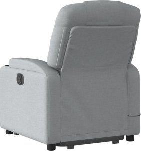 vidaXL vidaXL Podnoszony fotel masujący, elektryczny, rozkładany, jasnoszary 5
