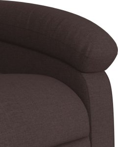 vidaXL vidaXL Podnoszony fotel masujący, rozkładany, ciemnobrązowy, tkanina 10