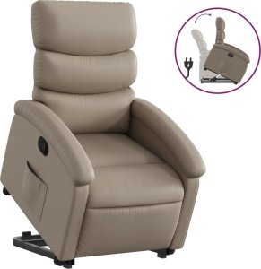 Triton Podnoszony fotel rozkładany, cappuccino, obity sztuczną skórą 2