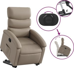 Triton Podnoszony fotel rozkładany, cappuccino, obity sztuczną skórą 5