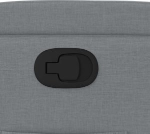 vidaXL Podnoszony fotel rozkładany, jasnoszary, obity tkaniną 12