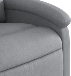 Triton Podnoszony fotel rozkładany, jasnoszary, obity tkaniną 11