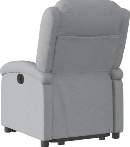 Triton Podnoszony fotel rozkładany, jasnoszary, obity tkaniną 5