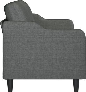 vidaXL vidaXL Sofa 3-osobowa, ciemnoszara, 180 cm, tapicerowana tkaniną 4