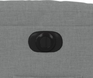 vidaXL Elektryczny fotel rozkładany, jasnoszary, obity tkaniną 11