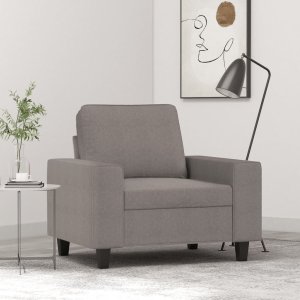 vidaXL Fotel, taupe, 60 cm, obity tkaniną Lumarko! 1