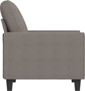 vidaXL Fotel, taupe, 60 cm, obity tkaniną 4