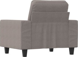 vidaXL Fotel, taupe, 60 cm, obity tkaniną 5