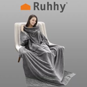 Ruhhy Bluza- kocoszlafrok jasnoszary Ruhhy 22649 11