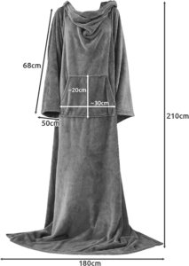 Ruhhy Bluza- kocoszlafrok jasnoszary Ruhhy 22649 26