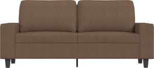 vidaXL vidaXL Sofa 2-osobowa, brązowa, 140 cm, tapicerowana tkaniną 3