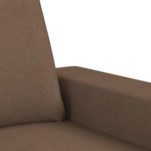vidaXL vidaXL Sofa 2-osobowa, brązowa, 140 cm, tapicerowana tkaniną 6