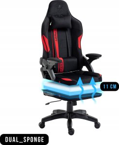 Fotel Kraken FOTEL GRACZA KRAKEN JUPITER CZERWONY MATERIAŁ 14