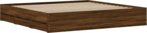 vidaXL vidaXL Rama łóżka z szufladami, brązowy dąb, 180x200 cm 8