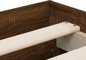 vidaXL vidaXL Rama łóżka z szufladami, brązowy dąb, 180x200 cm 9