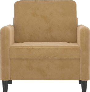 Triton Fotel, brązowy, 60 cm, obity aksamitem 3