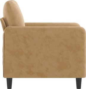 Triton Fotel, brązowy, 60 cm, obity aksamitem 4