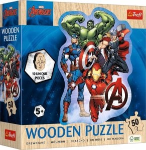 Trefl Puzzle 50 konturowe Przygody Avengers TREFL 1