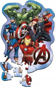 Trefl Puzzle drewniane Marvel Przygody Avengers 50 elementów (20256) 2
