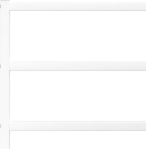 vidaXL Metalowa rama łóżka z wezgłowiem i zanóżkiem, biała, 75x190 cm 8