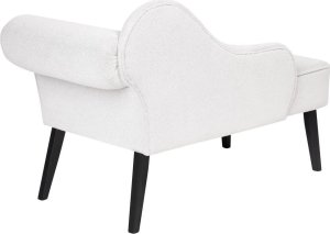 Beliani Szezlong prawostronny biały BIARRITZ 5