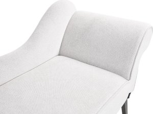 Beliani Szezlong prawostronny biały BIARRITZ 6