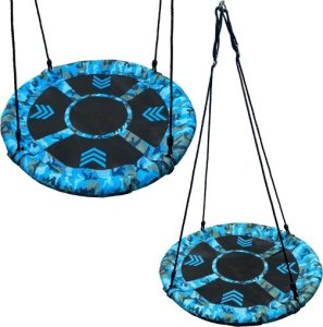 Carruzzo HS5 HUŚTAWKA HAMAK BOCIANIE GNIAZDO       100CM BLUE MORO 2