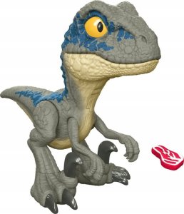 Figurka Mattel Mattel Jurassic World Mega Roar Velociraptor Blue, toy figure 1