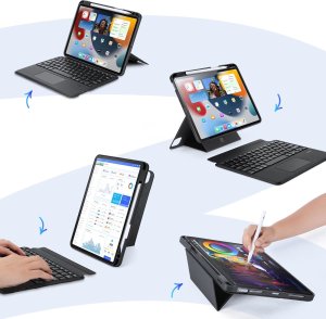 Dux Ducis DK z klawiaturą bezprzewodową do iPad 4/5/iPad Pro 11 (2018/2020/2021/2022) czarne 5