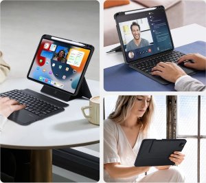 Dux Ducis DK z klawiaturą bezprzewodową do iPad 4/5/iPad Pro 11 (2018/2020/2021/2022) czarne 7
